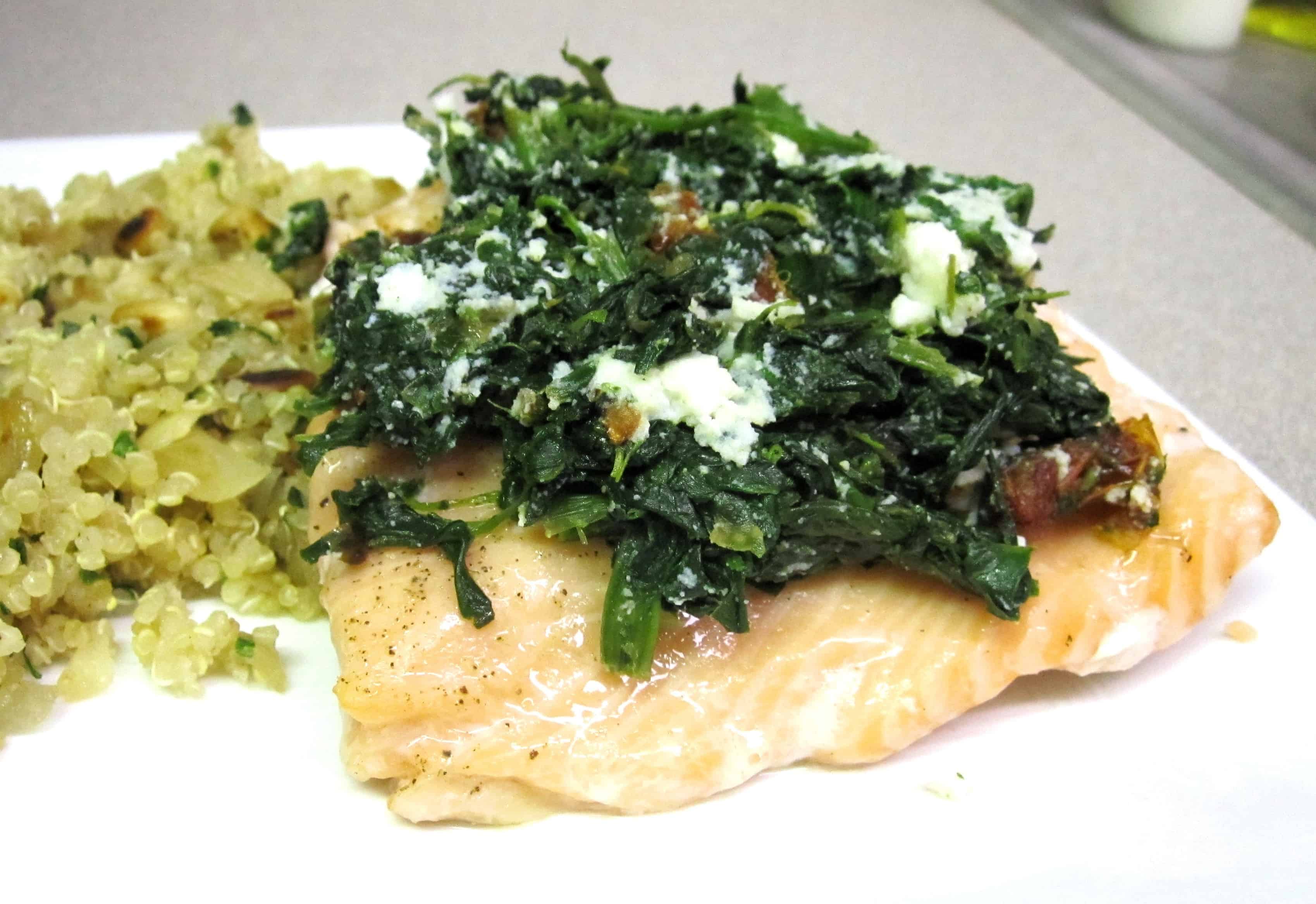 Salmon Florentine The Spiffy Cookie