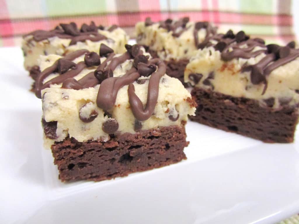 Chocolate Chip Cookie Dough Brownies The Spiffy Cookie