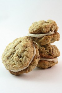 Nutty Oatmeal Ginger Sandwich Cookies