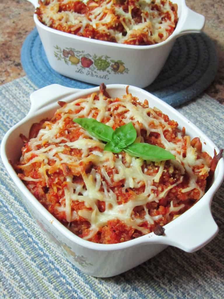 Pizza Quinoa Casserole The Spiffy Cookie