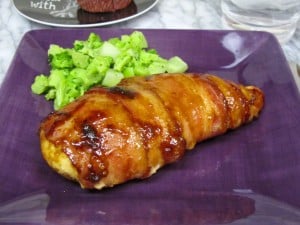 Bacon Wrapped Maple Chicken