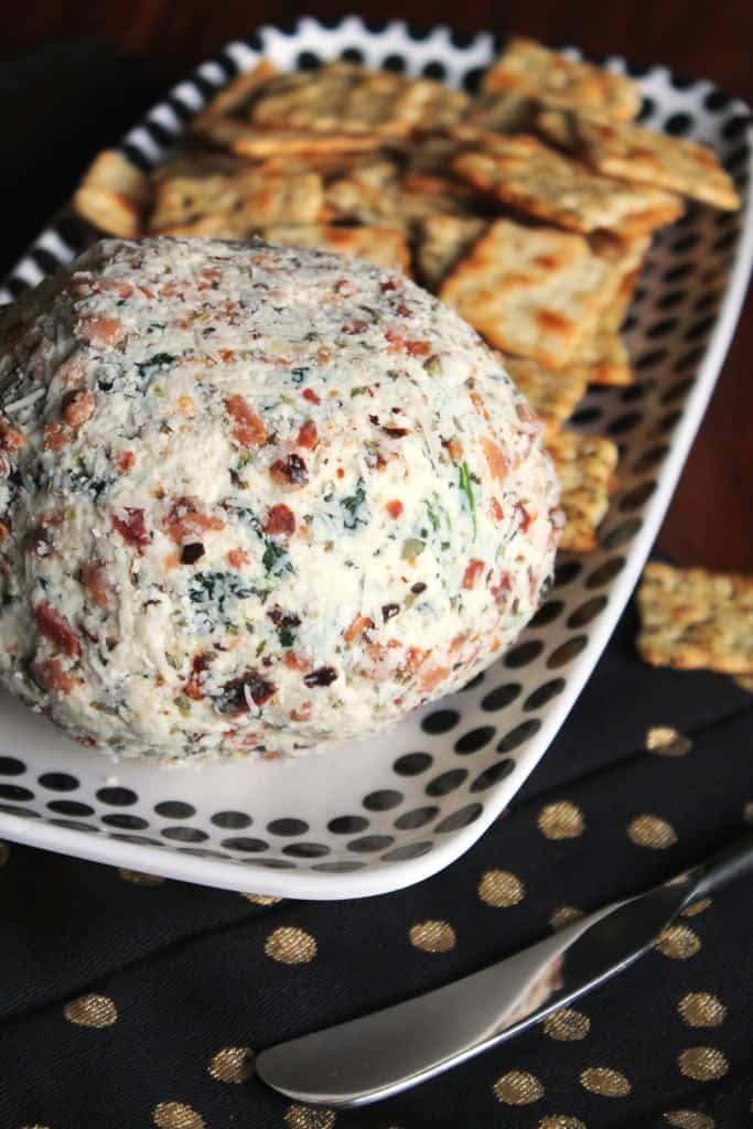 Spinach Artichoke Goat Cheese Ball The Spiffy Cookie