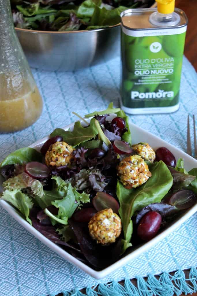 Spring Salad with Grapes and PistachioCrusted Goat Cheese The Spiffy