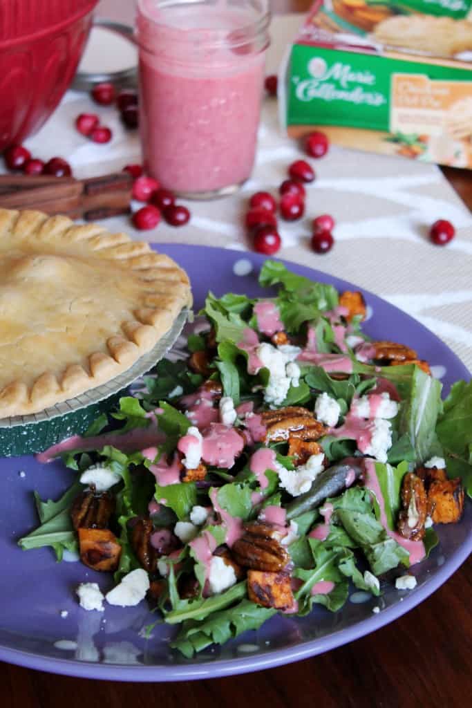 Fall Harvest Salad with Cranberry Vinaigrette | The Spiffy Cookie