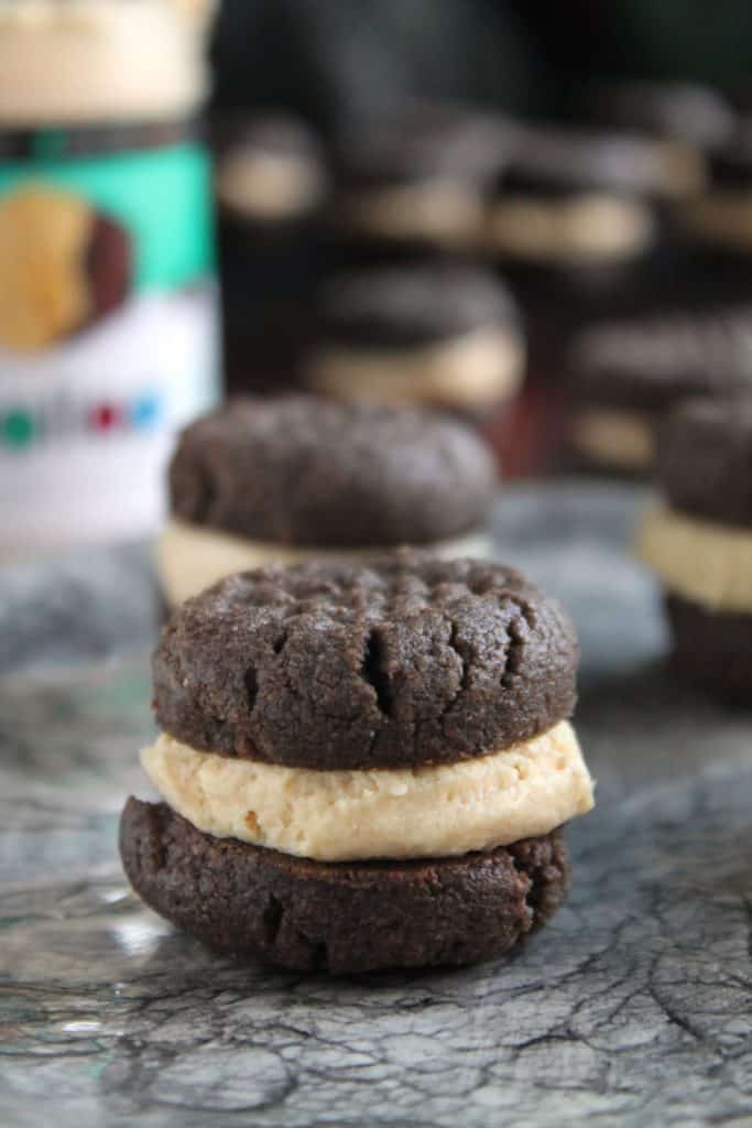 GlutenFree Dark Chocolate Peanut Butter Sandwich Cookies The Spiffy