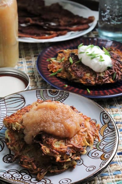 Homemade Latkes #hanukkah