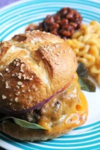 Pretzel Roll Burger