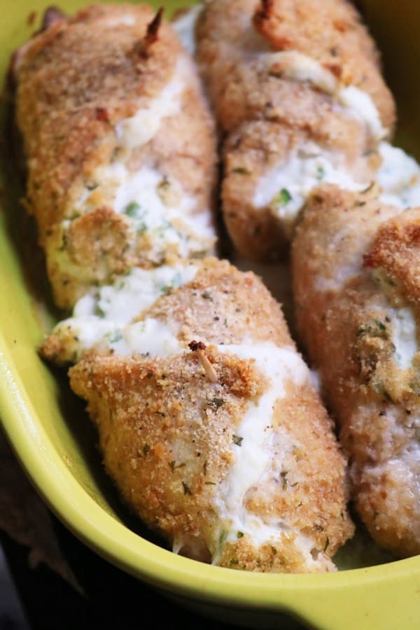 Baked Stuffed Jalapeno Chicken Rolls.