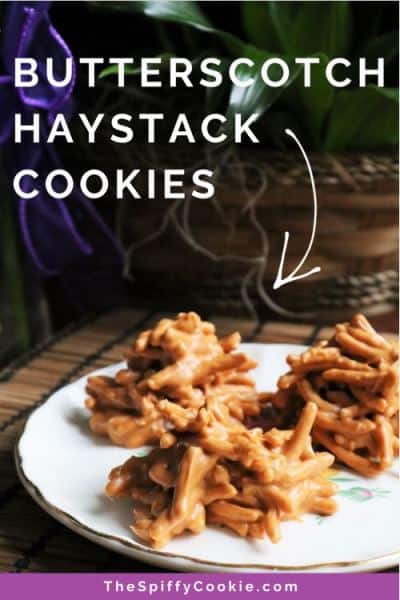 No-Bake Butterscotch Haystack Cookies #thespiffycookie