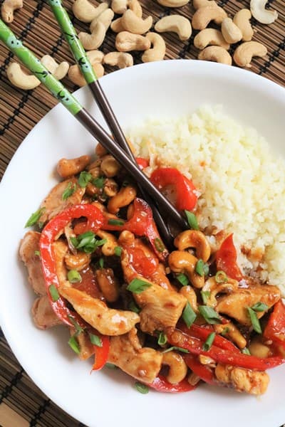 Takeout Inspired Cashew Chicken 