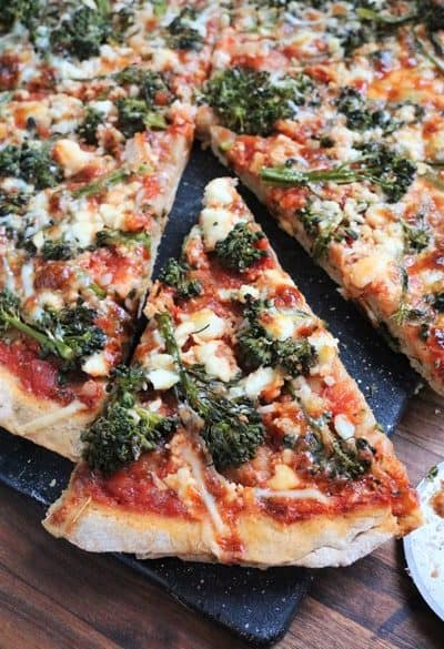 Feta & Broccoli Pizza Slice #thespiffycookie