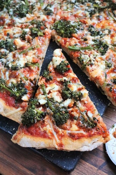 Feta & Broccoli Pizza Slice #thespiffycookie