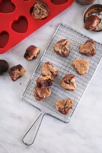 Heart-Shaped Nutella Cheesecake Swirl Brownies