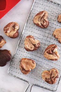Nutella Cream Cheese Swirl Heart Brownies
