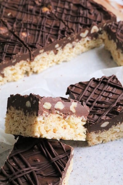 Nutella Rice Krispie Treat Bars