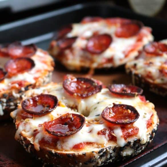 DIY Pizza Bagels.
