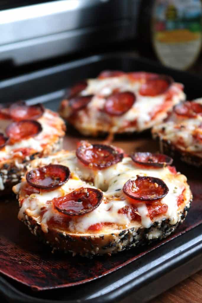 DIY Pizza Bagels.