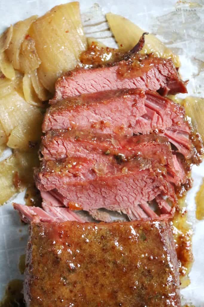 Corned Beef with Honey Marmalade Mustard Glaze 1