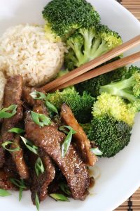 Orange Beef and Broccoli.
