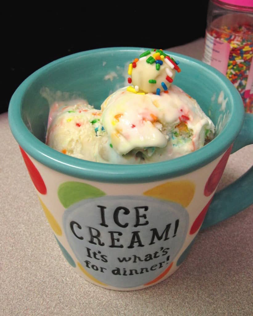 Cake Batter Truffle Ice Cream