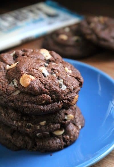 Chocolate Cookies with Hershey Cookies and Creme