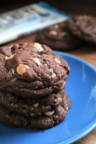 Chocolate Cookies with Hershey Cookies and Creme
