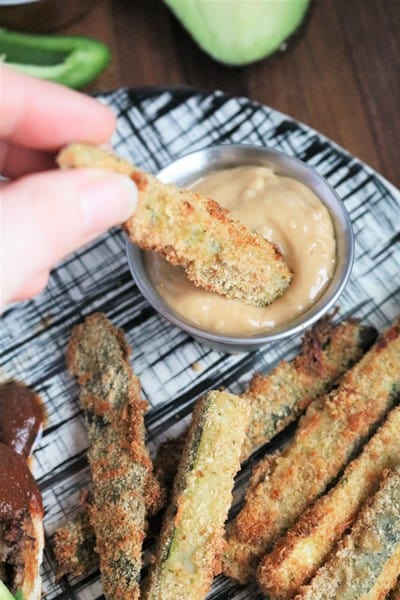 Baked Zucchini Fries #aioli