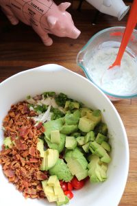 Chick'amole Salad Sandwich Ingredients.