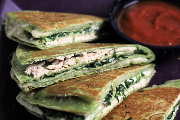 Chicken Parmesan Quesadillas with TikTok Tortilla Wrap Hack