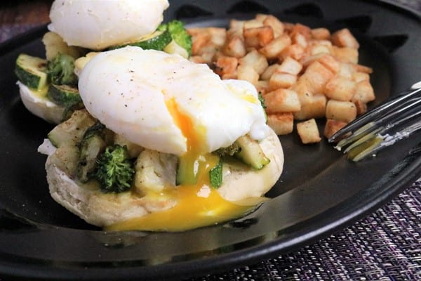 Veggie Eggs Benedict from Afternoon Delight Ann Arbor