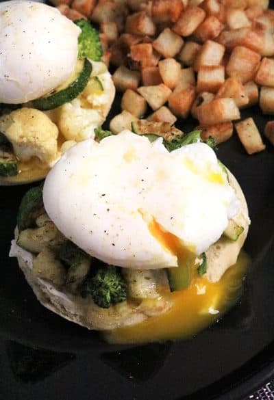 Veggie Eggs Benedict with Bearnaise Sauce