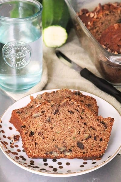 Slices of Zucchini Bread