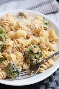 Broccoli Garbanzo Pasta.