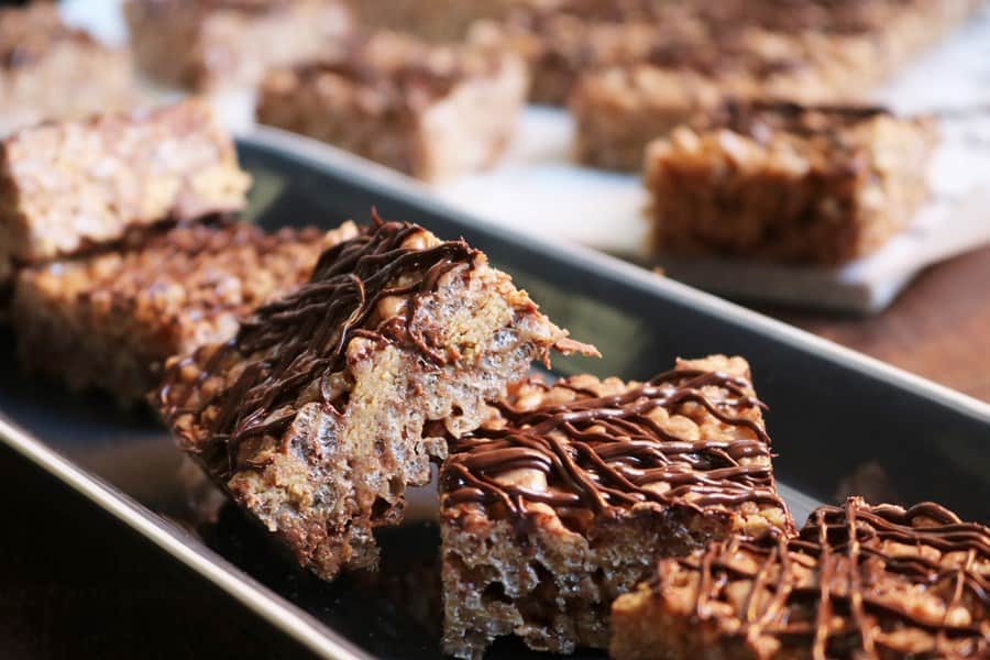 Peanut Butter Cup Rice Krispies Treats.