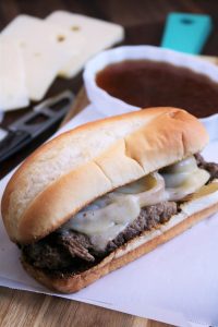 Slow Cooker French Dip Sandwich with Au Jus