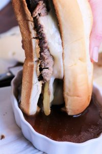 Homemade Slow Cooker French Dip Sandwich with Au Jus