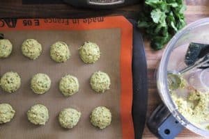 Homemade Baked Falafel in Food Processor