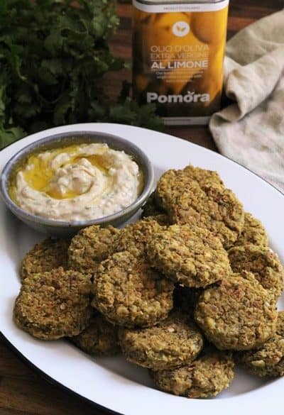 Homemade Baked Falafel #thespiffycookie