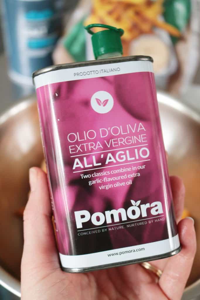 Pomora garlic olive oil.