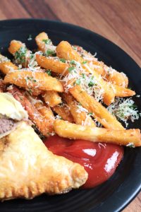 Baked Garlic Parmesan Fries.