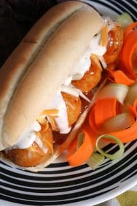 Buffalo Chicken Meatball Sub.