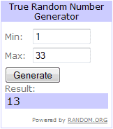 Random Number Generator Output