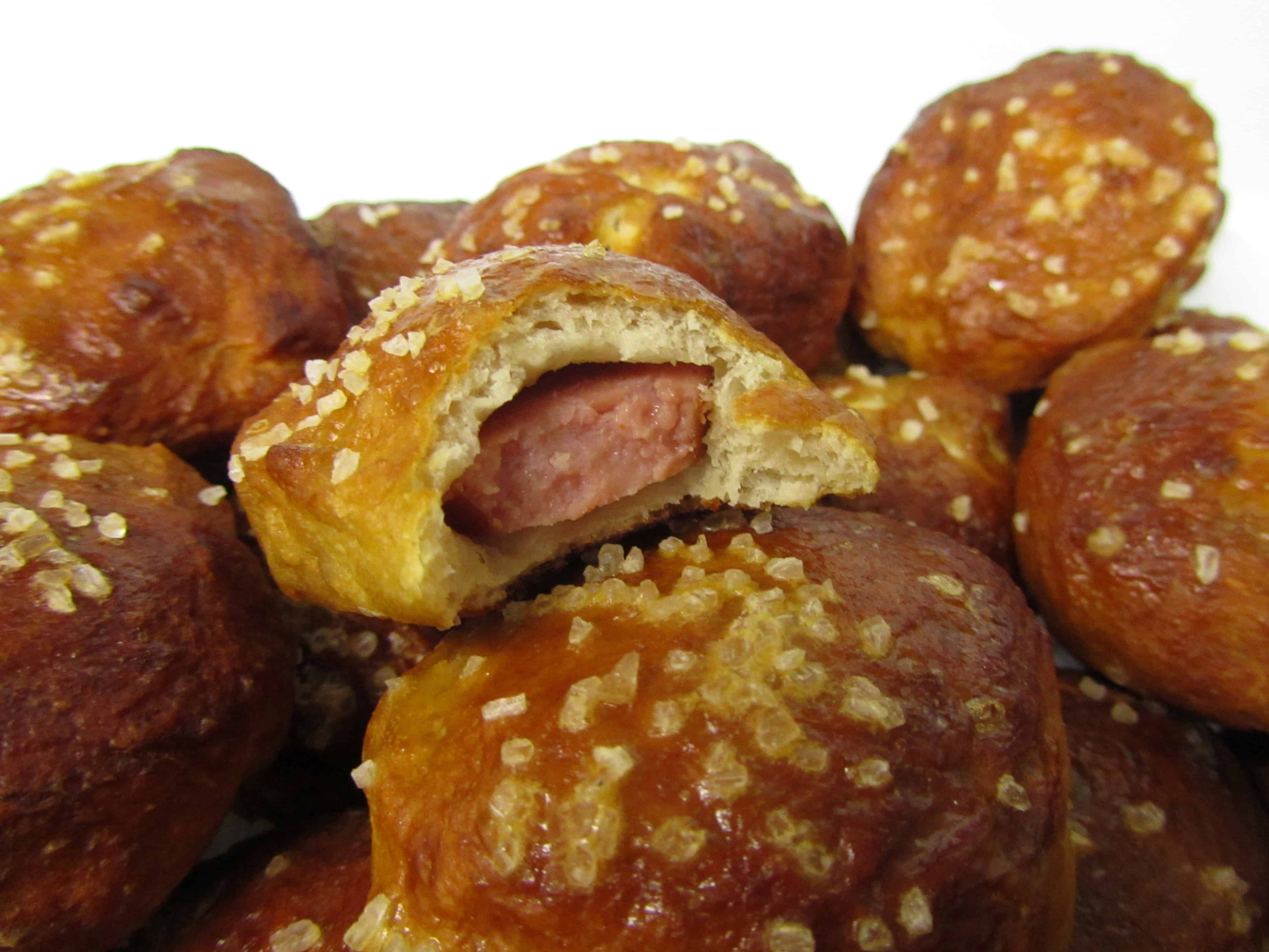 sausage pretzel bites