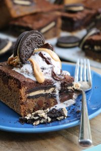 Ultimate Chocolate Chip Cookie n' Peanut Butter Oreo Fudge Brownie Bar