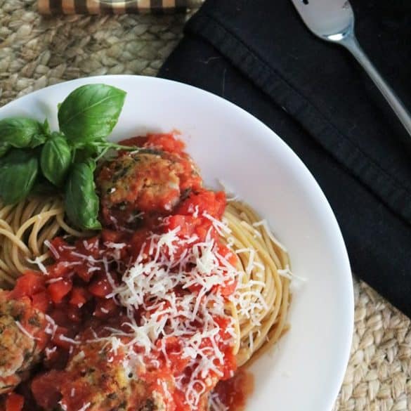 Healthier Oatmeal Meatballs with Spinach