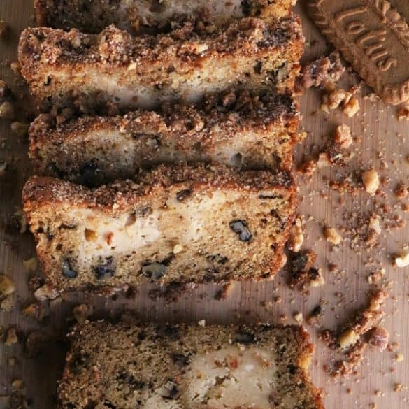 Pumpkin Biscoff Cream Cheese Bread