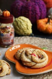 Pumpkin Danish with Sprinkles.