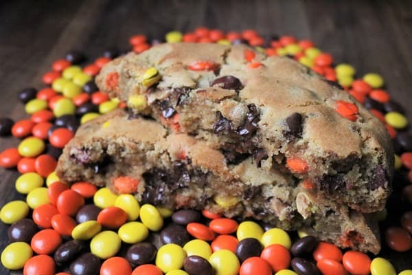Giant Reese's Pieces Peanut Butter Cookie for One (or Four)
