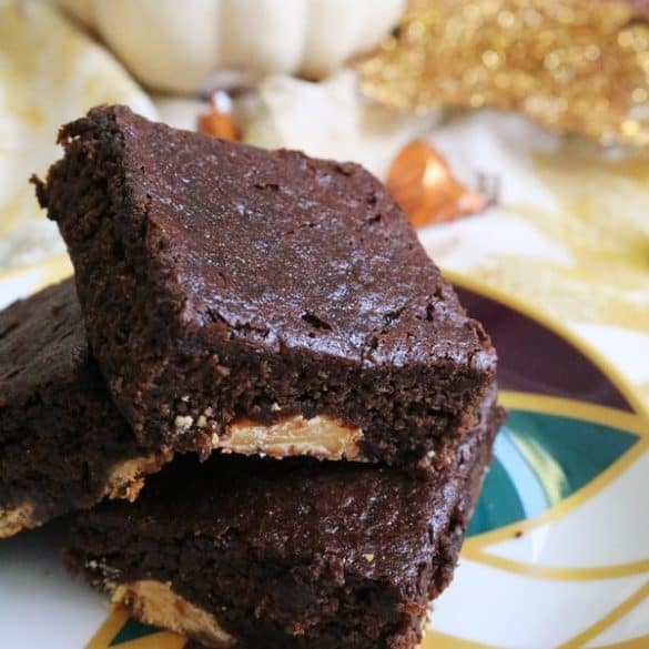 Pumpkin Gingerbread Brownies