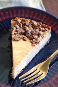 Cheesecake with Pumpkin Swirl.